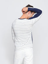 Load image into Gallery viewer, Navy and Grey Stripe
