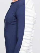 Load image into Gallery viewer, Navy and Grey Stripe Hover