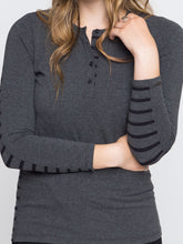 Load image into Gallery viewer, Charcoal and Black Stripe Hover