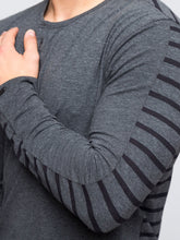 Load image into Gallery viewer, Charcoal and Black Stripe Hover