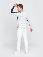 Load image into Gallery viewer, Navy and Grey Stripe