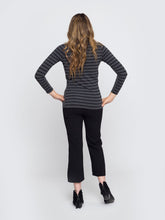 Load image into Gallery viewer, Charcoal and Black Stripe