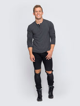 Load image into Gallery viewer, Charcoal and Black Stripe