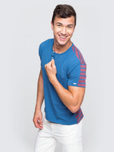 Load image into Gallery viewer, Blue and Rose Stripe