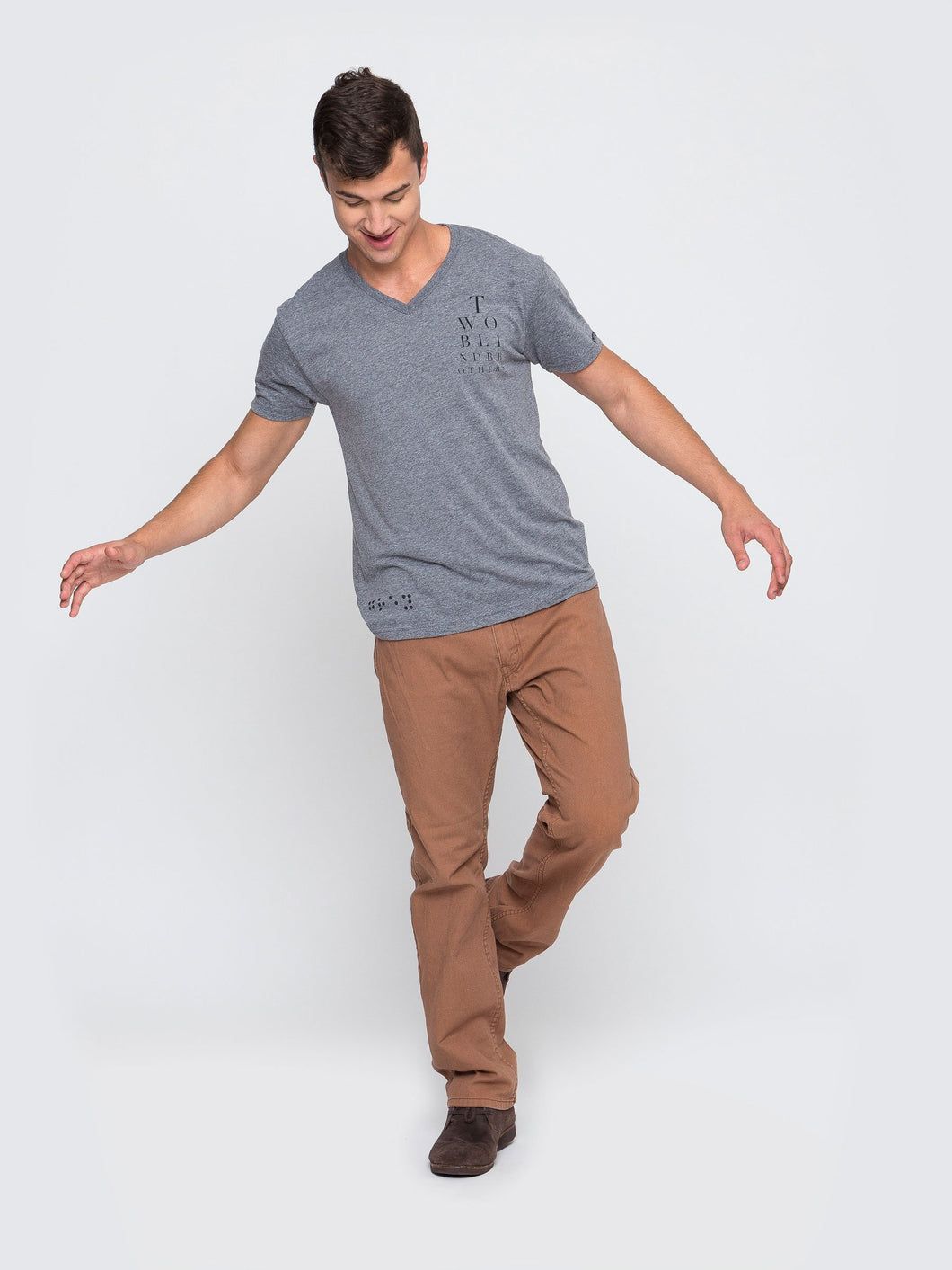 Eye Chart Graphic V-Neck