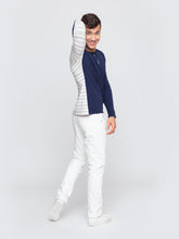 Load image into Gallery viewer, Navy and Grey Stripe
