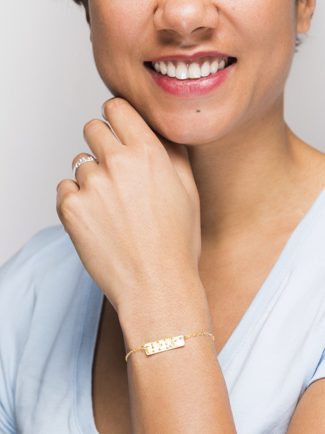 Love is Blind Gold Plated Bracelet